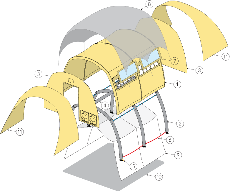 Nixus ERA Military Tent or Emergency /Humanitarian Relief Tent – Features Nixus ERA Military Tent or Emergency /Humanitarian Relief Tent - Features