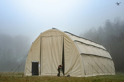 NIXUS UK RIBS - Large inflatable tent up to 12.5m wide and 23m long