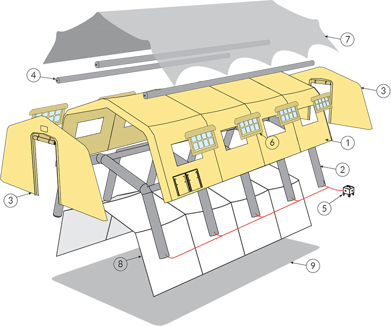 PGK General Purpose Military Tent – Components PGK General Purpose Military Tent - Components
