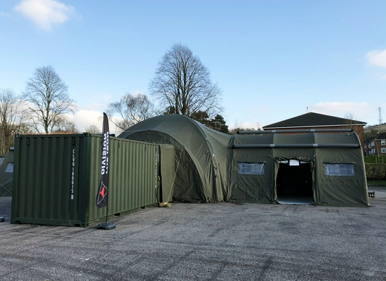 NIXUS PRO X Command Post – 3 x 6.1m PRO Modules plus ISO Container NIXUS PRO X Command Post - 3 x 6.1m PRO Modules plus ISO Container