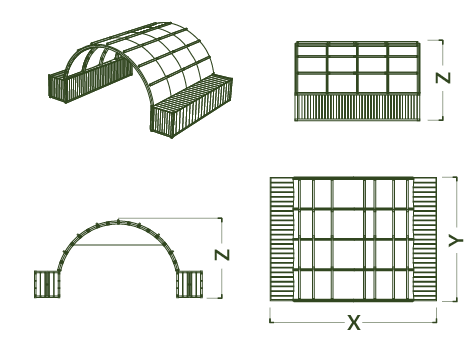NIXUS Inflatable Container Building - Drawings