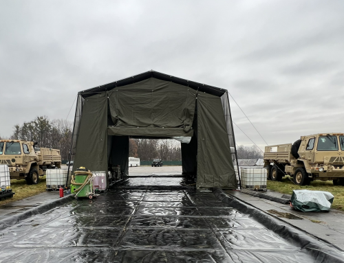 Army Vehicle Maintenance Tent